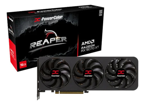 Placa De Video Radeon RX 9070 XT 16Gb Power Color Reaper