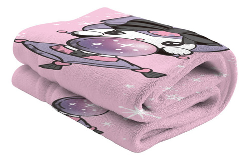 Toalla Premium Para Baño 75x147cm Kuromi Crystal Providencia Color Rosa