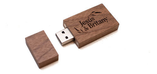 Memoria Usb De Madera Personalizada