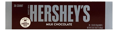 Hershey's Milk Chocolate 36 Barras De 43grs