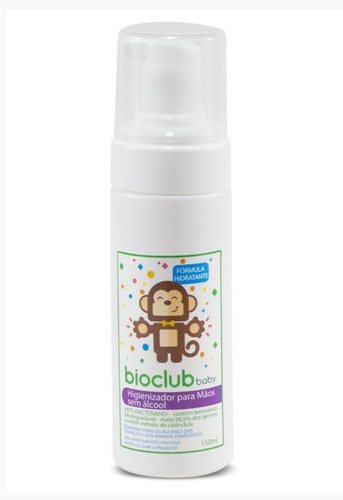 Bioclub Baby - Higienizador Para Mãos Sem Álcool 150ml