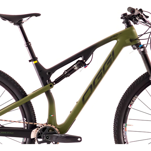 Bicicleta Oggi Full Cattura Pro Carbono - Sram Gx Cor Verde Tamanho Do Quadro 19