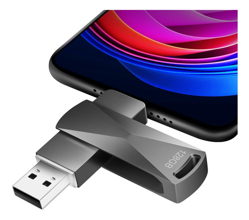 Unidad Pulgar Usb C 2 1 Otg Flash 128 Gb Memoria Metal Para