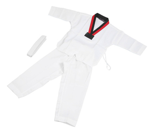 Uniforme De Taekwondo Infantil Con Cinturón De Poliéster Y
