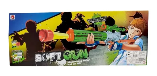 Tipo Nerf Metralhadora Infantil Lançador Brinquedo Tipo