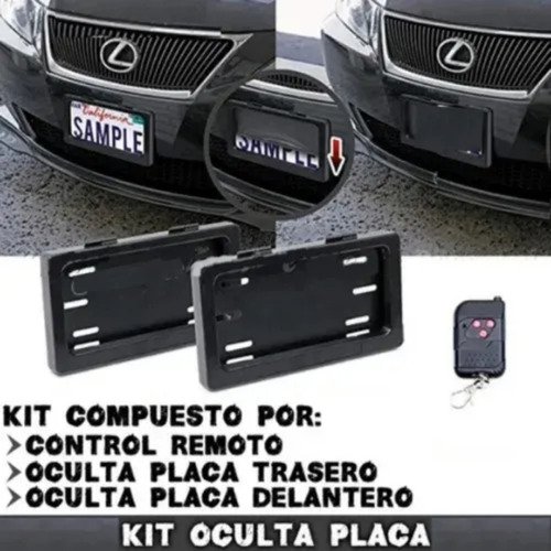 Kit Oculta Placa Para Camionetas Nuevo Toyota Prado Fortuner