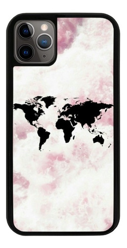 Funda Uso Rudo Tpu Para iPhone Mapa Mundi Planeta Tierra 01