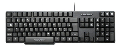 Teclado Multilaser Slim Usb Preto Tc213