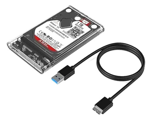 Hd Externo 1 Tera Usb 3.0 Para Video Game Ps4 Ps5 Xbox Cor Transparente
