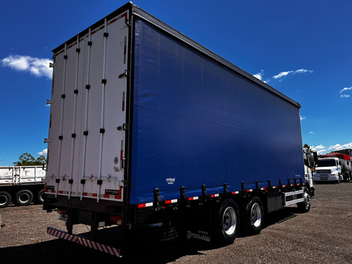 Mb Atego 2426 6x2 2013 Truck Revisado Com Baú Sider 16 Palet
