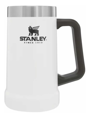 Caneca Térmica Stanley 709 Ml Big Grip White Polar Cor Branco Liso