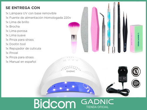 Imagen 8 de 10 de Cabina Uv Led 48w Manicuria Profesional + Set De Regalo