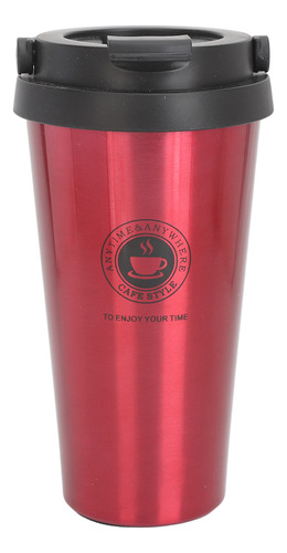 Tapa Aislante Para Tazas De Café De 500 Ml, Color Rojo Y Roj