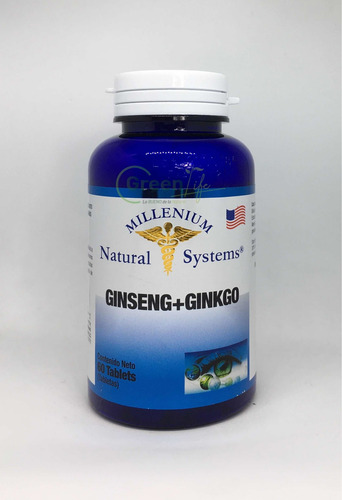 Panax Ginseng Koreano + Ginkgo Biloba X60tab Natural Systems