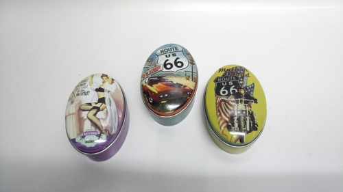 Imagen 2 de 5 de Cofre Pastillero Retro Metal Spain Precio X C/u