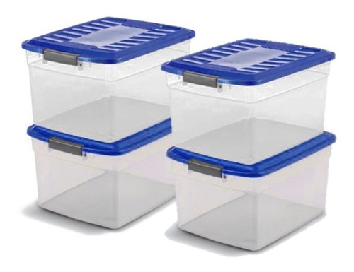 Caja Plastica Col Box 15 Lts X4 Unidades Colombraro