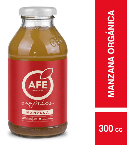 Jugo Afe Manzana Orgánica 300 Cc