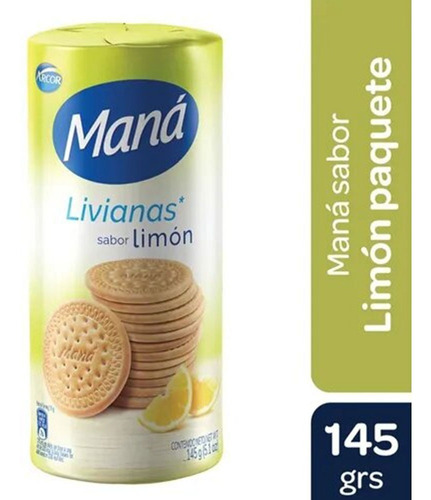 Mana Galletitas Livianas Limon X 145 Gr