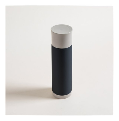 Termo De Acero Inoxidable Azul Tapa Gris Claro 750 Ml