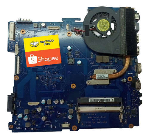 Placa Mãe Notebook Samsung Rv415 14.8v Ba41-01891a Amd E-300 (Usado)