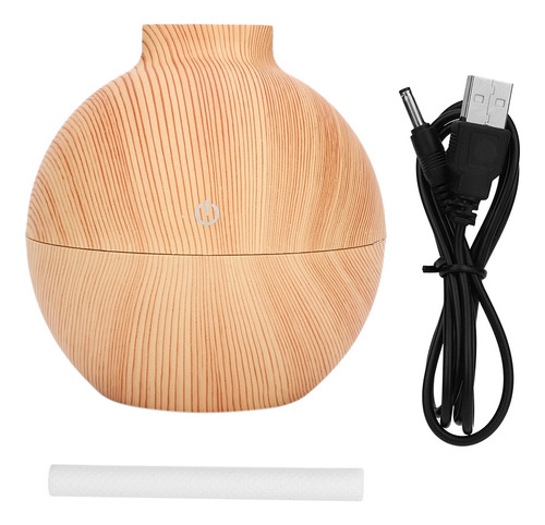 Humidificador De Grano De Madera Poco Profundo, 130 Ml, Usb