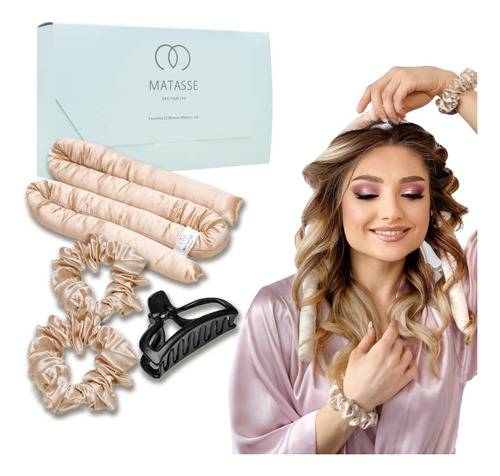 Matasse Silk Your Life Juego De Rizadores De Cabello Sin Ca