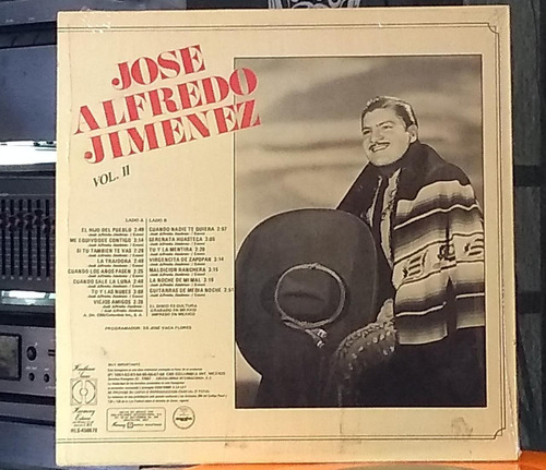 $ José Alfredo Jiménez- 15 Auténticos Éxitos Vol. 2 (Usado)