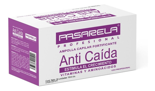 Ampolla Capilar Anticaída Pasarela X 24