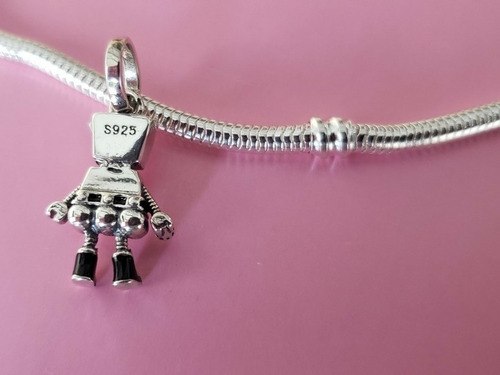Imagen 3 de 4 de Dije Charm Para Pulsera Estilo Pando Modelo Robotina B