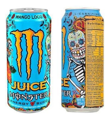 Energético Monster Juice Mango Loco Pack 6 Latas 473ml