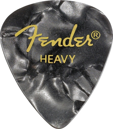 Pack De Puas Fender - Heavy - 12 Unidades - S Color Black Moto
