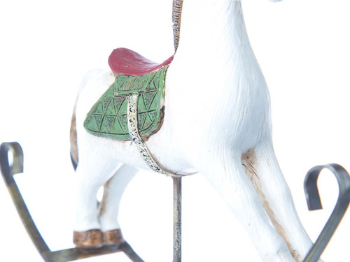Muñecos Navideños Running Caballo Mecedor Mediano