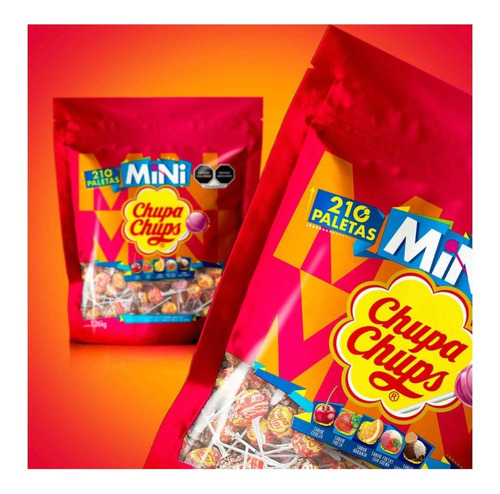 Chupa Chups Mini Paleta Sabores Surtidos Gde 210 Pz 1.26kg