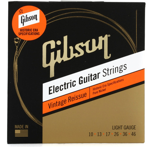 Encordado Gibson Seg-hvr10 Vintage Reissue 010-046 Light