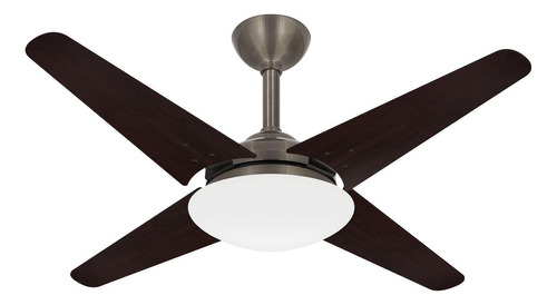 Ventilador Teto Breeze Bronze 4 Pás Turbo Sala Ventax 110v Cor das pás Tabaco Diâmetro 118 cm Material das pás MDF