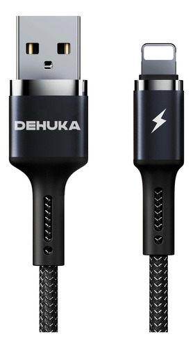  Dehuka Cable Carga Rapida USB OTG Lightning Cor Azul marino