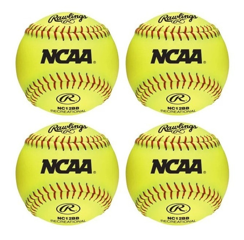 Rawlings Ncaa Pelotas Para Softbol 12 Pulgadas, 12 Pelotas