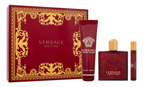 Cofre Versace Eros Flame Edp 100 Ml Para Hombre Legítimo 