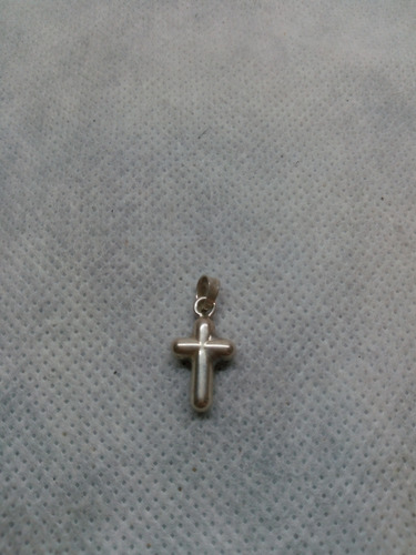 Dije. Crucecita De Plata 925. Italia. Cristianismo. Plateado (Usado)