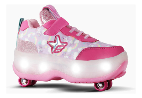 Zapatillas 2 Roll Love C/luz Led Recargables Footy Oficial