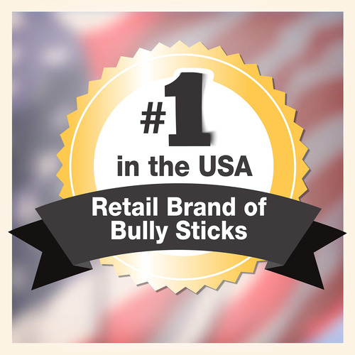 Dog Bully Sticks Cadet, De Larga Duración, Totalmente Natura