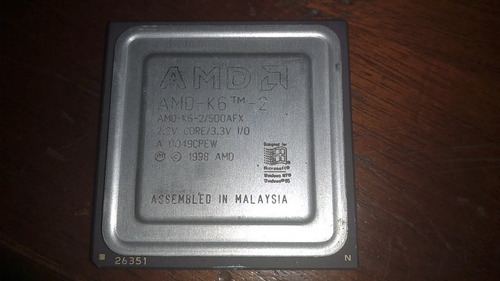 Processador Amd K6-2 500 Mhz Usado Funcionando (Usado)