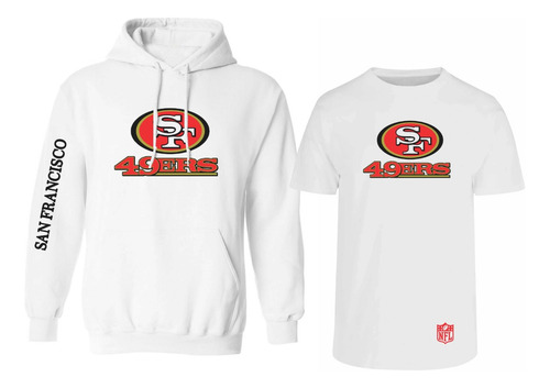 Kit De Sudadera + Playera Mod San Francisco 49ers Estampado