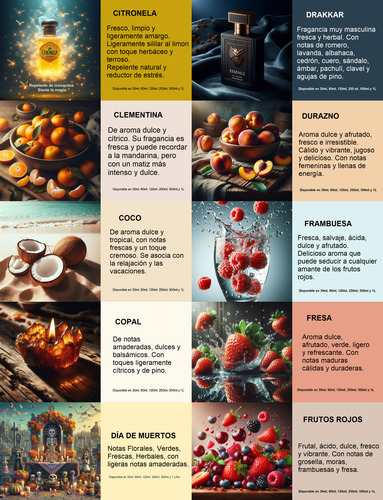 6 Esencias / Aromas Para Veladora 250 M L -concentrado-
