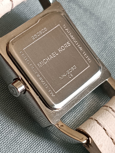 Reloj De Dama Mk Vintage Blanco Gris Blanco (Usado)
