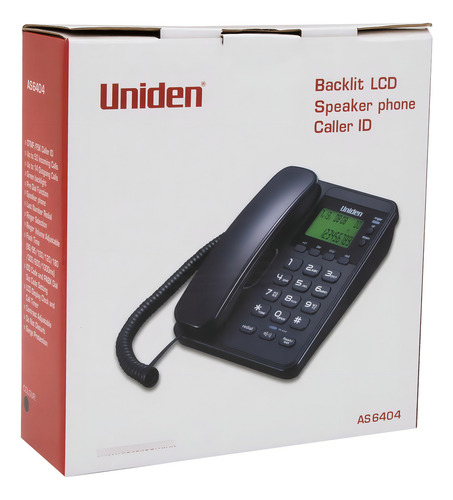 Telefono Fijo Uniden Negro As6404 Con Visor / Dismac