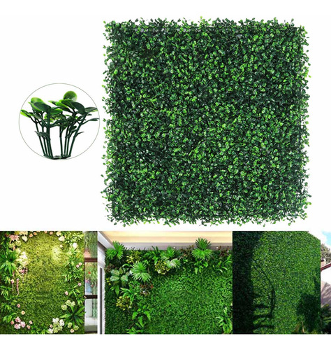 Estera De Hoja Colgante De Pared De Hierba De 25cmx25cm
