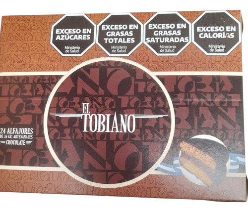 Alfajor Tobiano Chocolate Negro X 24u