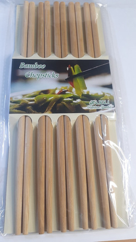 Palitos Chinos De Bambú 5 Unidades