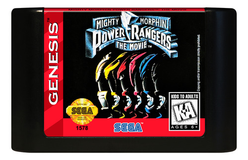 Cartucho Juego Power Rangers The Movie Sega Genesis 16 Bits